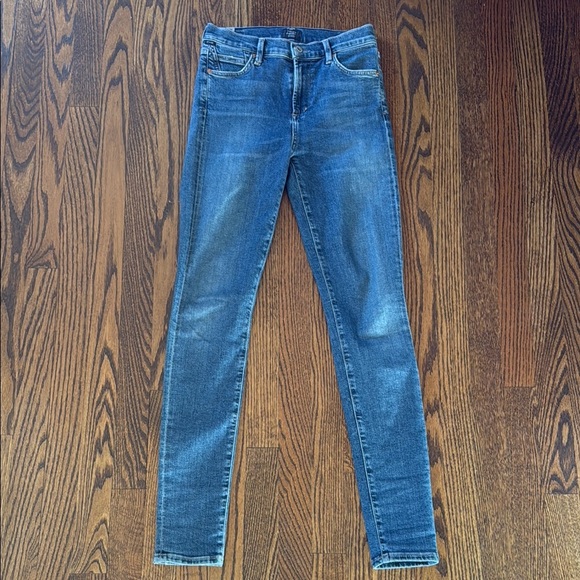 Z Citizens Of Humanity Women’s 26 Rocket Blue Skinny Jeans Mid Rise Fit - Picture 1 of 6